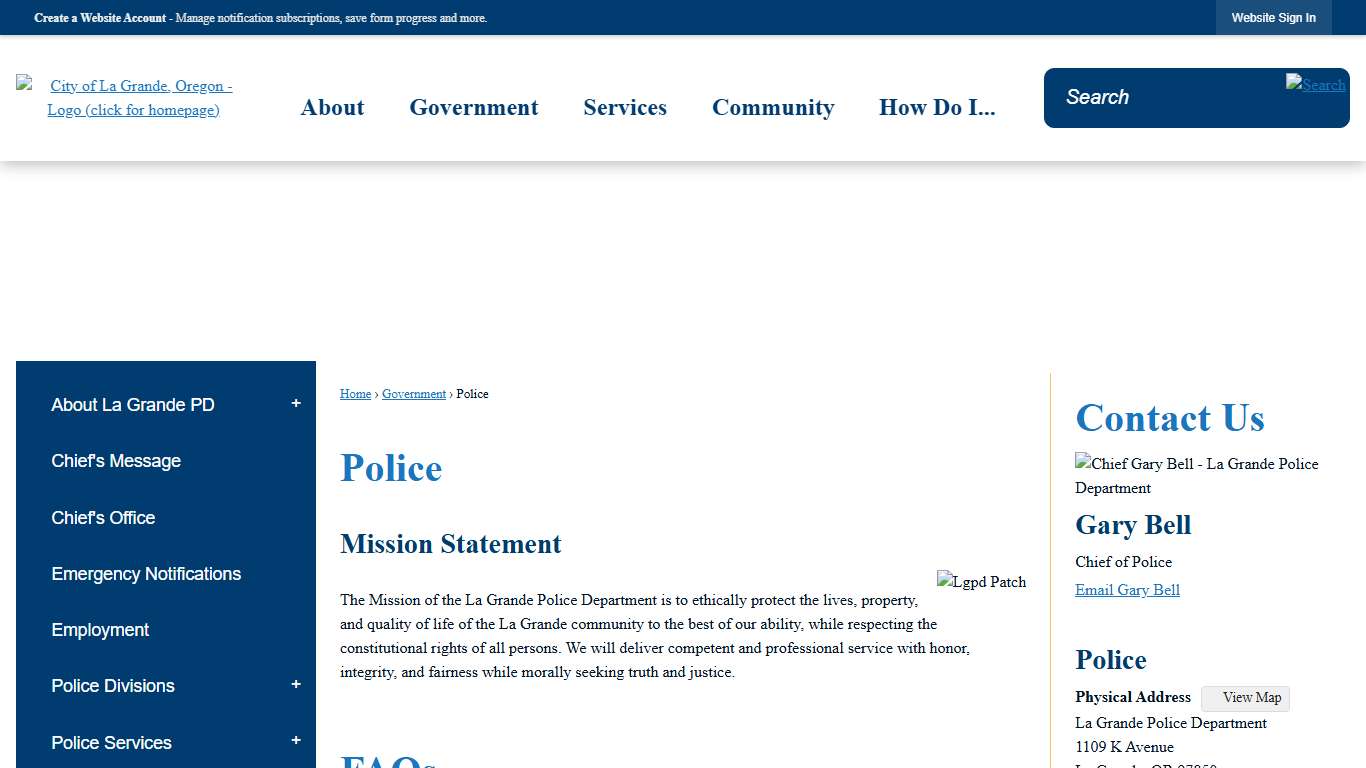 Police | La Grande, OR